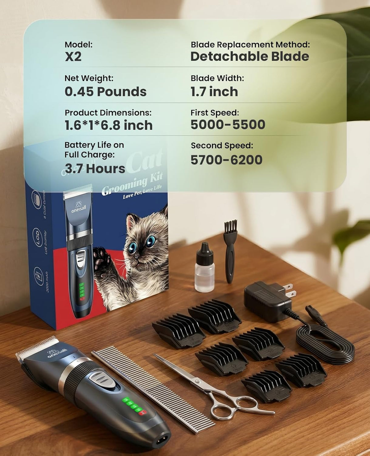 Professional Cat Clippers for Matted and Long Hair