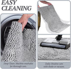 Absorpmax Dog Door Mat for Muddy Paws, 31" x 20", Grey