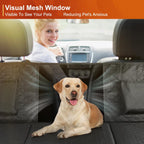 Premium Dog Car Seat Cover and Hammock for Backseat Protection in Cars, Trucks, and SUVs