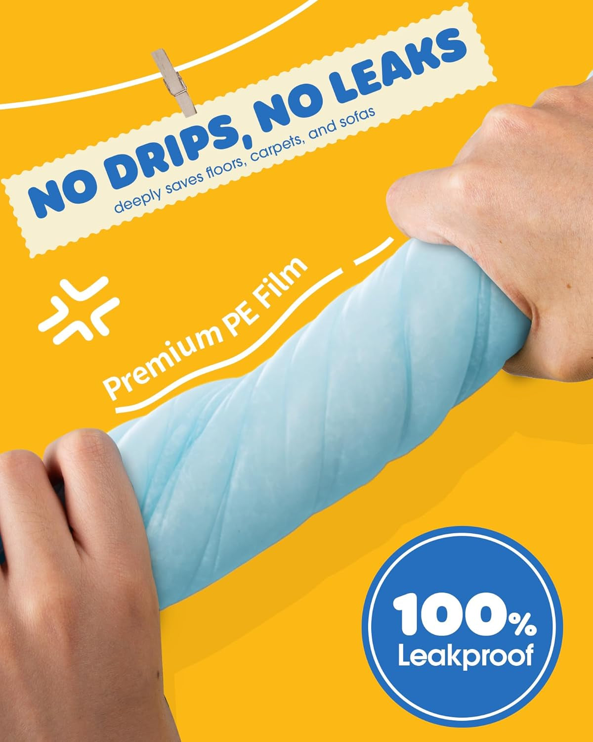 Puppy Pads for Dogs, 34X28 In, 6-Layer Leakproof, 50-Pack