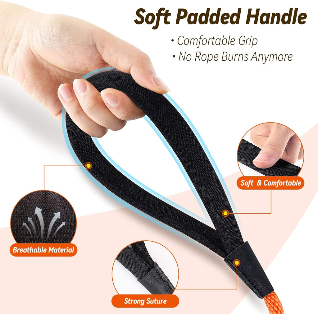 30-Foot Check Cord Dog Leash for Obedience, Recall Training, and Tracking