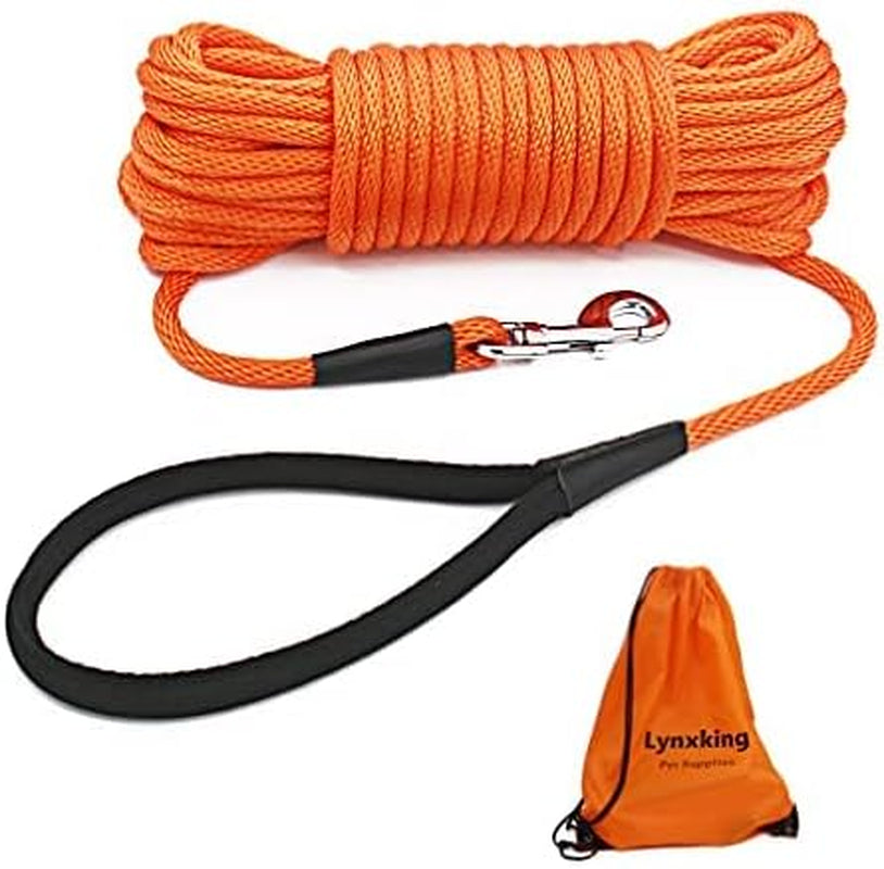 30-Foot Check Cord Dog Leash for Obedience, Recall Training, and Tracking