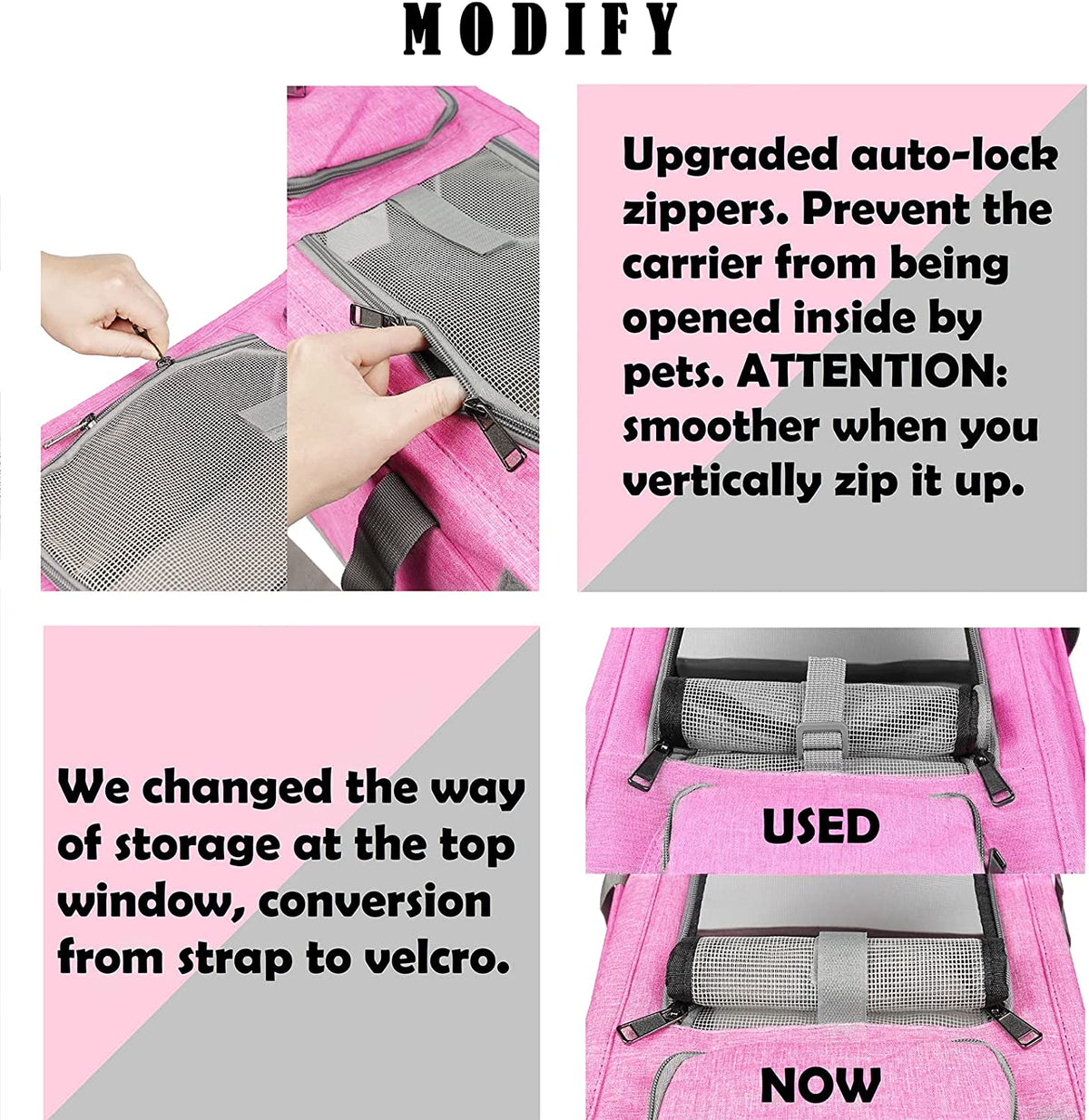 Soft-Sided Pet Carrier for Medium to Large Cats and Puppies