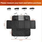 Premium Dog Car Seat Cover and Hammock for Backseat Protection in Cars, Trucks, and SUVs