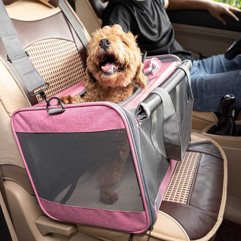 Soft-Sided Pet Carrier for Medium to Large Cats and Puppies
