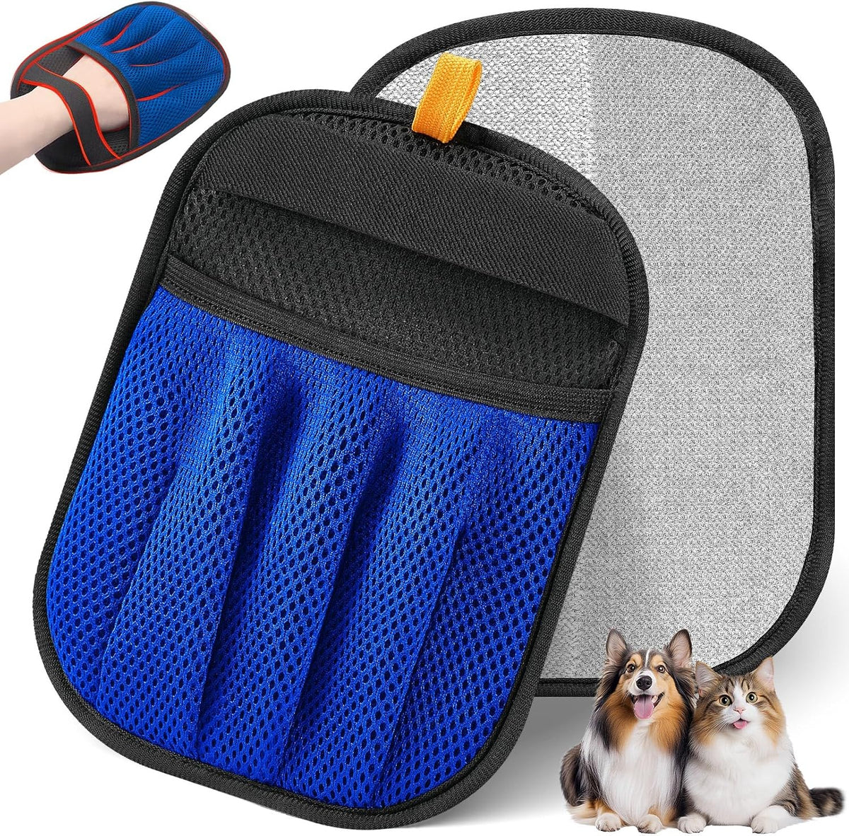 Electrostatic Reusable Pet Hair Removal Glove for Cats and Dogs