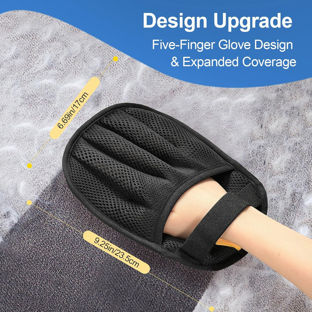 Electrostatic Reusable Pet Hair Removal Glove for Cats and Dogs