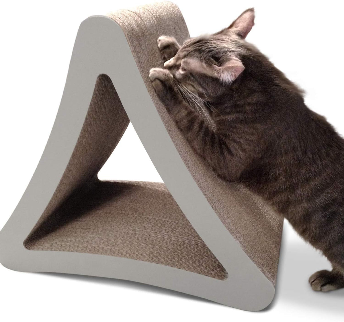 Vertical Cat Scratching Post - 3 Sided Design, 18" x 10.5" x 15.9"