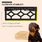 Adjustable Elevated Dog Bowls with Anti-Slip Base, Includes 2 Stainless Steel Bowls for Medium and Large Dogs