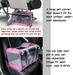 Soft-Sided Pet Carrier for Medium to Large Cats and Puppies