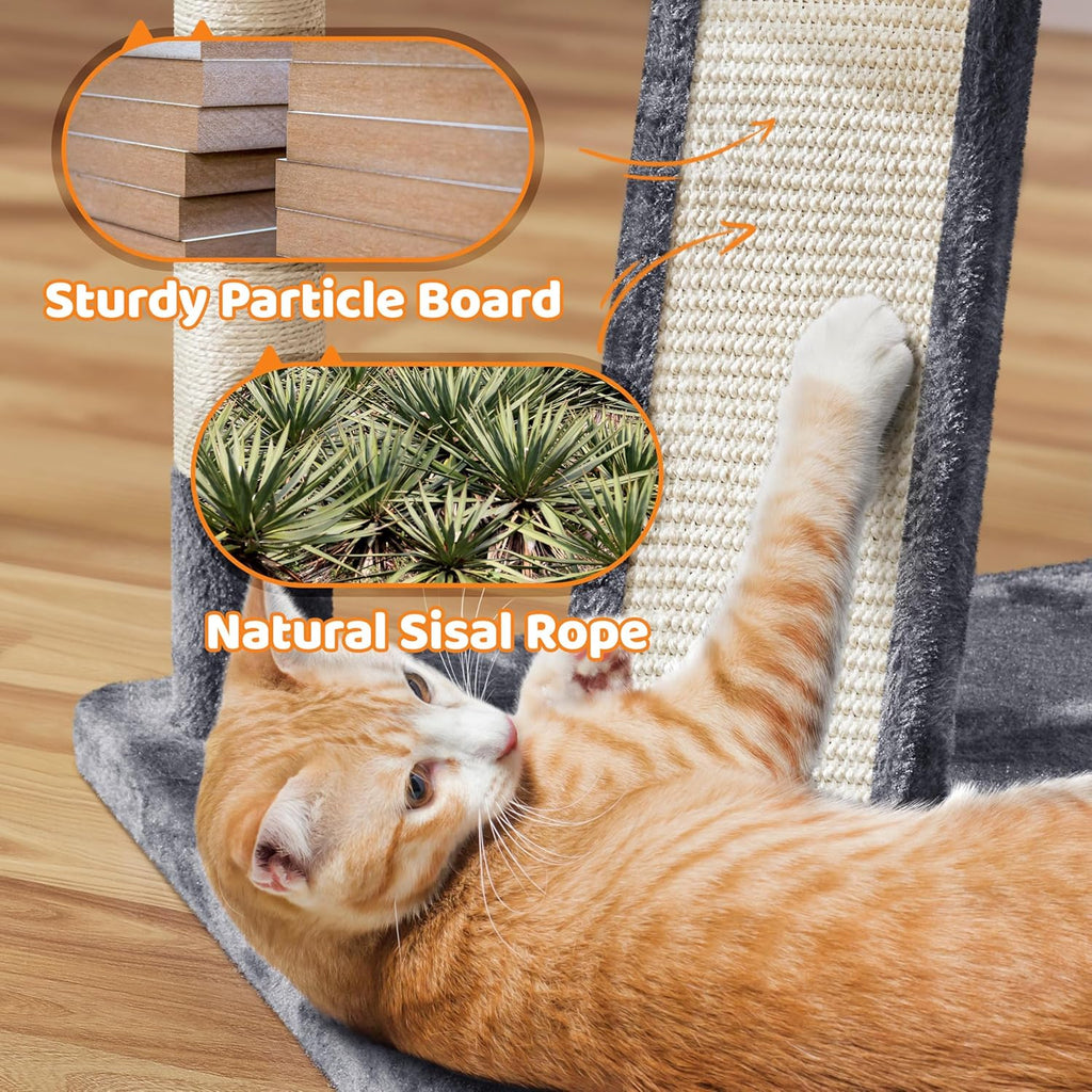 69-Inch Cat Tree Tower with Two Condos, Scratching Posts, and Cat-Ear Perches