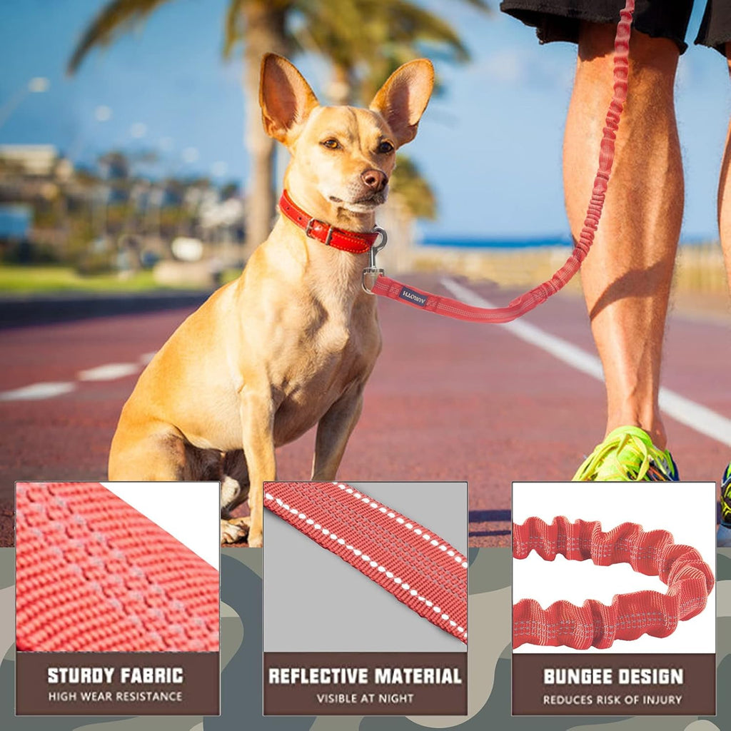 Bungee Dog Leash for Large Breeds with Shock Absorption and No-Pull Design