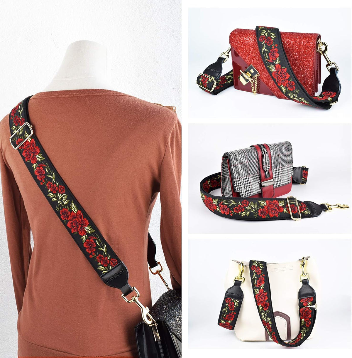 Replacement Shoulder and Crossbody Handbag Strap for Women and Girls