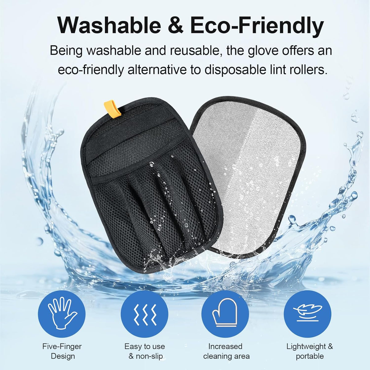 Electrostatic Reusable Pet Hair Removal Glove for Cats and Dogs